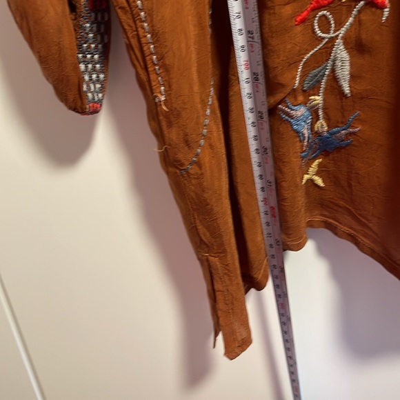 NEW JOHNNY WAS dixie tunic top in almond - Picture 5 of 16